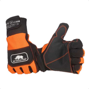 Guanti antitaglio a uso forestale Logica Logger/C2 colore arancio/nero, tg.10