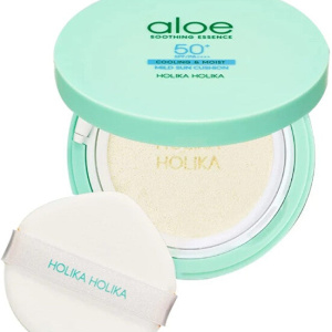 Holika holika Crema solare viso in spugna SPF 50+ essenza lenitiva all’aloe (cuscino solare delicato) 25 g