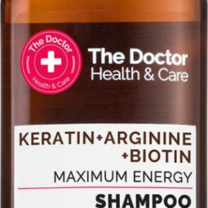 The Doctor Keratin + Arginine + Biotin Maximum Energy shampoo alla keratina per capelli più forti e luminosi 355 ml