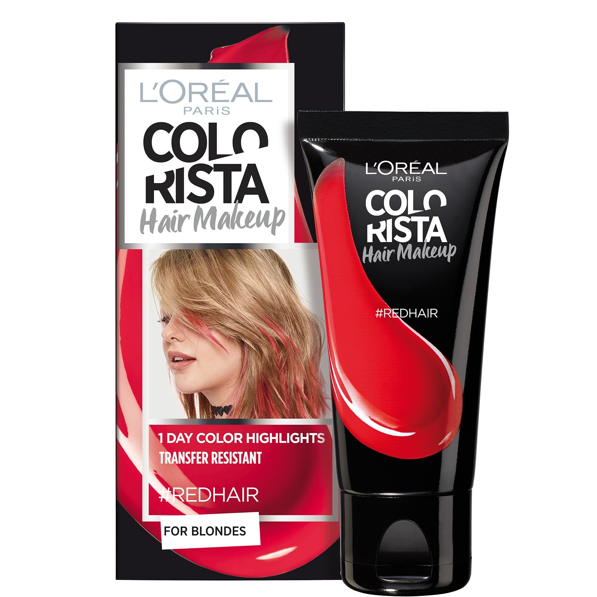 L'Oreal Paris, Colorista Hair Makeup, Tintura per Capelli Semipermanente, #REDHAIR, 30 ml