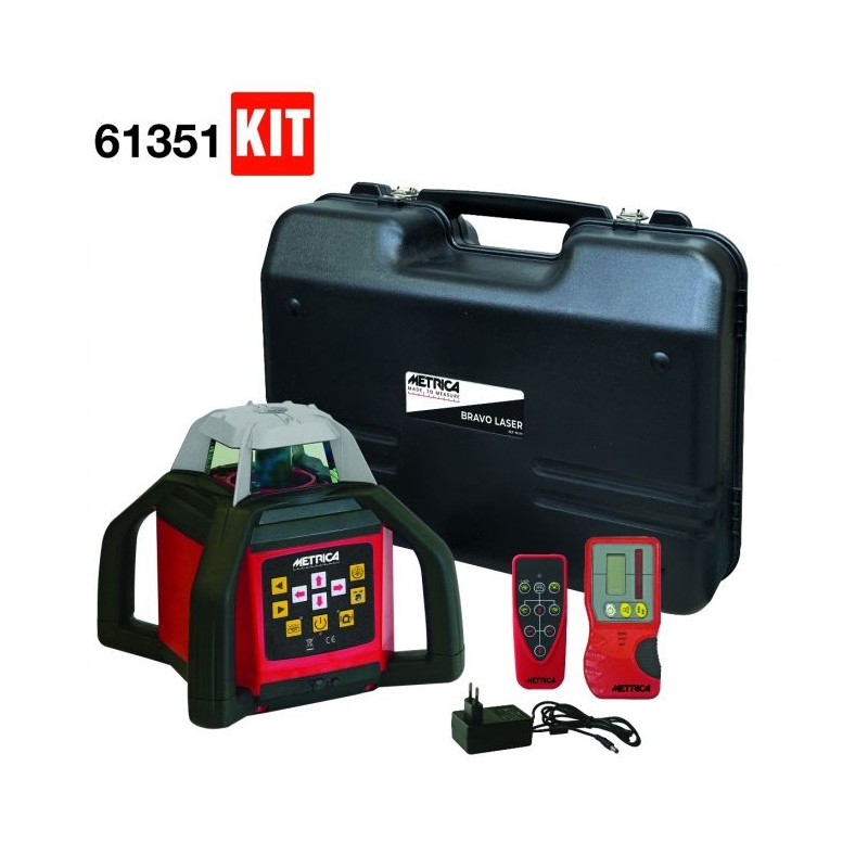 Livella laser Metrica rotativa con ricezione su 4 lati fornito con ricevitore 60736