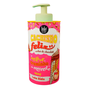 Lola Cosmetics, Cachinho Feliz per bambini, Cioccolato, Crema Acconciatura, Tenuta Flessibile, 480 g