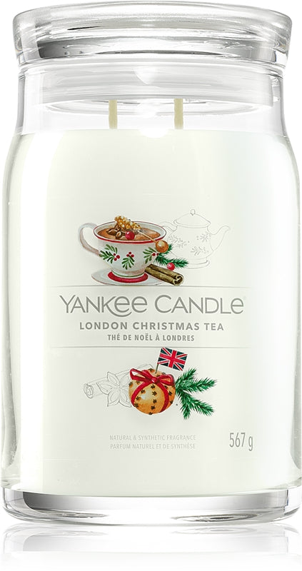 Yankee Candle London Christmas Tea candela profumata 567 g