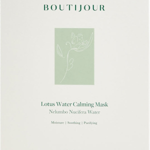 BOUTIJOUR Lotus Water maschera lenitiva in tessuto nutriente e idratante 5× 33 g