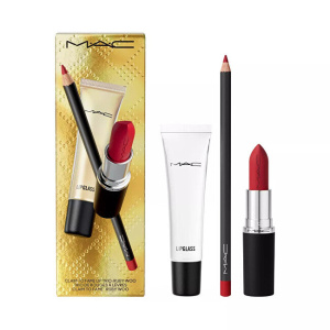 Mac cosmetics Claim to Fame Ruby Woo Set (Trio labbra)