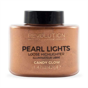 Makeup Revolution, Pearl Lights, polvere illuminante sfusa, Candy Glow, 25 g
