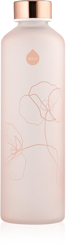 Equa Mismatch bottiglia d'acqua in vetro colore Bloom 750 ml