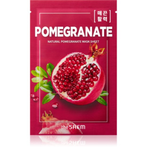 The Saem Natural Melograno maschera in tessuto effetto lifting e illuminante 21 ml