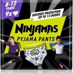 Pampers Ninjamas Pyjama pannolini a mutandina da notte 27-43 kg Spaceships 9 pezzi