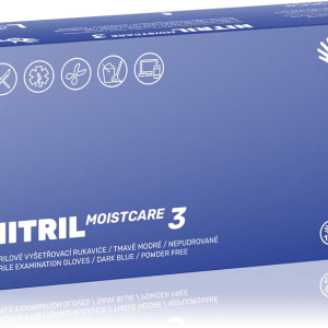 Espeon Nitril Moistcare3 Dark Blue guanti in nitrile senza polvere effetto idratante taglia L 2× 50 pezzi