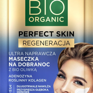 Eveline Cosmetics Perfect Skin Bio maschera notte rivitalizzante viso con olio d’oliva 8 ml