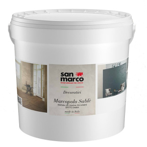 Pittura decorativa Marcopolo Sablè San Marco effetto sabbiato opaco (Secchio 1-4Lt)