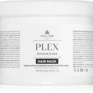 Kallos Plex maschera rigenerante per capelli rovinati, trattati chimicamente 500 ml