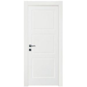 Porta a battente in legno bianco laccato Nusco Quadra 3B per interni