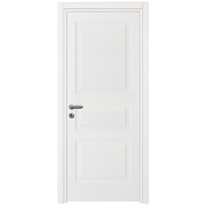 Porta a battente in legno bianco laccato Nusco Quadra 3PB per interni