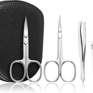 DuKaS Premium Line Solingen 112 Set per manicure + astuccio in pelle per uomo