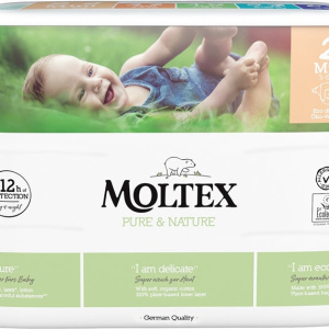 Moltex Pure & Nature Mini Size 2 pannolini ECO usa e getta 3-6 kg 38 pezzi