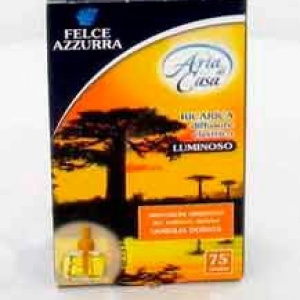 Felce Azzurra Ricarica Diffusore Elettrico Luminoso Per Ambiente Vaniglia Dorata