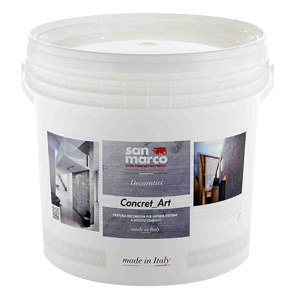 Rivestimento decorativo Concret_Art San Marco per esterni ed interni effetto cemento (Secchio 25Kg)