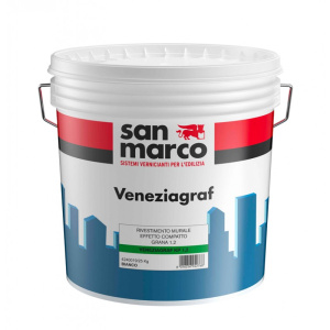 Rivestimento murale San Marco Veneziagraf effetto compatto Grana 1,2 (Secchio 25Kg)