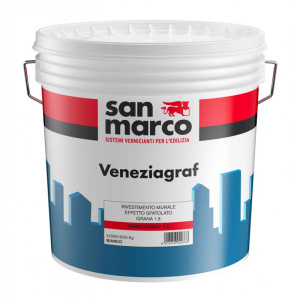 Rivestimento murale San Marco Veneziagraf effetto spatolato Grana 1,8 (Secchio 25Kg)