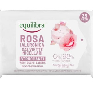 Equilibra Rosa Ialuronica Salviette Micellari Struccanti