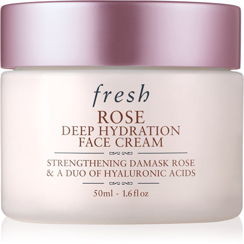 fresh Rose Deep Hydration Face Cream crema idratante viso con acido ialuronico 50 ml
