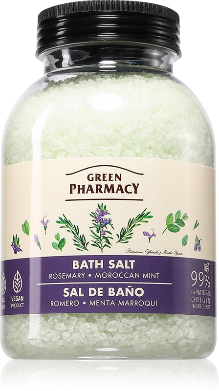 Green Pharmacy Rossemary & Maroccan Mint sale da bagno rilassante 1000 g