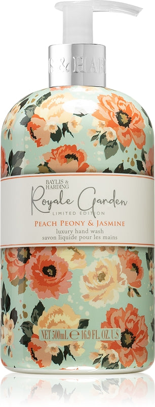 Baylis & Harding Royale Garden Peach, Peony & Jasmine sapone liquido per le mani 500 ml
