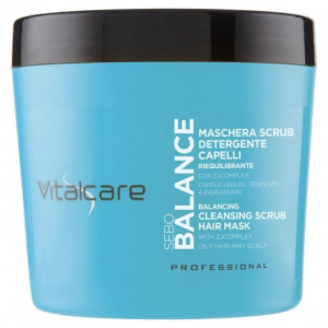 Vitalcare Sebo Balance – Maschera Scrub Per Capelli Grassi 400 Ml