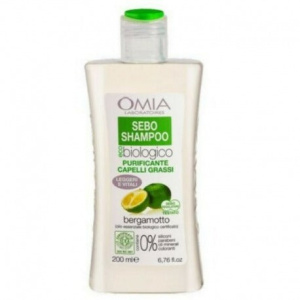 Omia Shampoo Eco Biologico Bergamotto Capelli Grassi 200 Ml