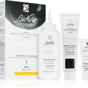 BioNike SHINE ON tinta permanente per capelli colore 1 nera