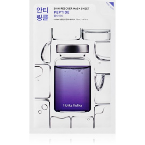 Holika Holika Skin Rescuer Peptide maschera rivitalizzante in tessuto con peptidi 20 ml