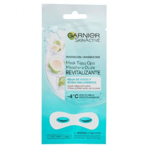 Garnier Skincare Maschera Occhi Monodose Con Acqua Di Cocco E Acido Ialuronico,Azzurro