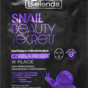 Bielenda Snail Beauty Secrets mascheraviso idratante in tessuto per pelli secche e irritate