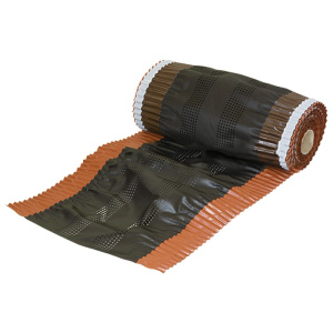 Sottocolmo Dakota in PP alluminio terracotta, rotolo 390mmx5metri