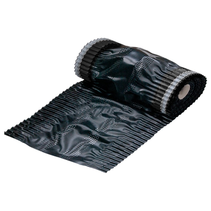 Sottocolmo Dakota in PVC alluminio nero, rotolo 390mmx5metri