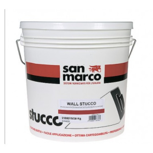Stucco in pasta San Marco Wall per rasature sottili muri interni (Secchio 20Kg)