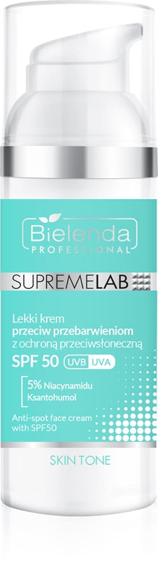 Bielenda Professional Supremelab Skin Tone crema giorno anti-macchie SPF 50 50 ml