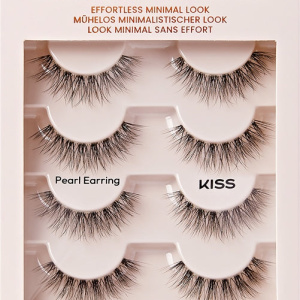 KISS The New Natural Effortless Minimal Look ciglia finte Pearl Earring 8 pezzi
