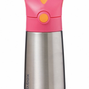 B.Box Thermos thermos con cannuccia rosa arancio 350 ml