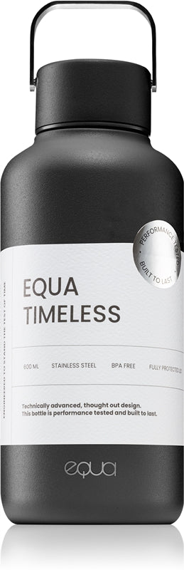 Equa Timeless bottiglia in acciaio inox per l’acqua piccola colore Dark 600 ml