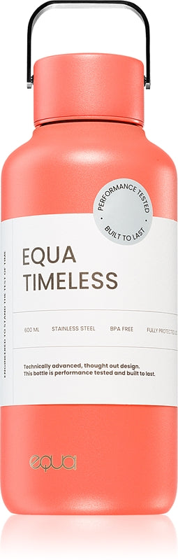 Equa Timeless bottiglia in acciaio inox per l’acqua piccola colore Aperol 600 ml