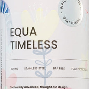 Equa Timeless bottiglia in acciaio inox per l’acqua piccola colore Flower Power 600 ml