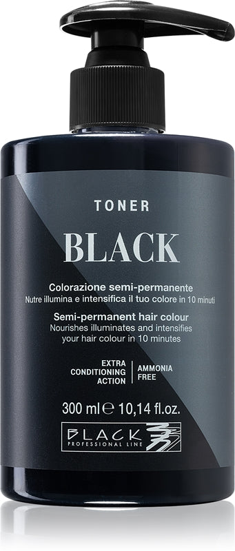 Black Professional Line Toner tinta per sfumature naturali nero 300 ml