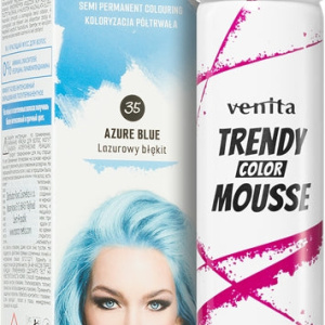 Venita Trendy Color Mousse schiuma colorante senza ammoniaca colore odstín No. 35 – Azure Blue 75 ml