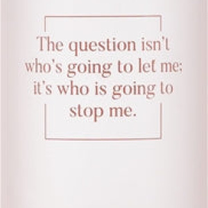 ZOE Zoe Quote Glass bottiglia per l’acqua colore rosa 750 ml