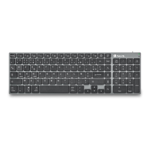 NGS FORTUNE-BT, AZERTY, FR Tastiera Bluetooth Francese Nero, Argento – nuovo