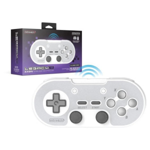 Controllore senza fili – RetroBit Legacy 16 Grigio – Switch, PC, Steam, Raspberry Pi, SNES, Android – nuovo