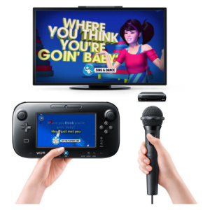SING PARTY con microfono per console NINTENDO Wii U – nuovo